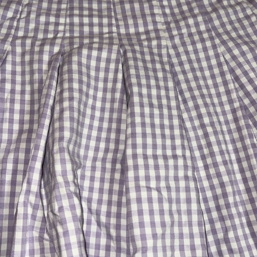 lavender gingham tennis skirt - Picture 2 of 6